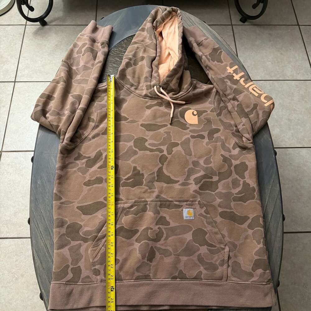Carhartt Relaxed Fit Hoodie Size L (12-14) Camo Sweatshirt